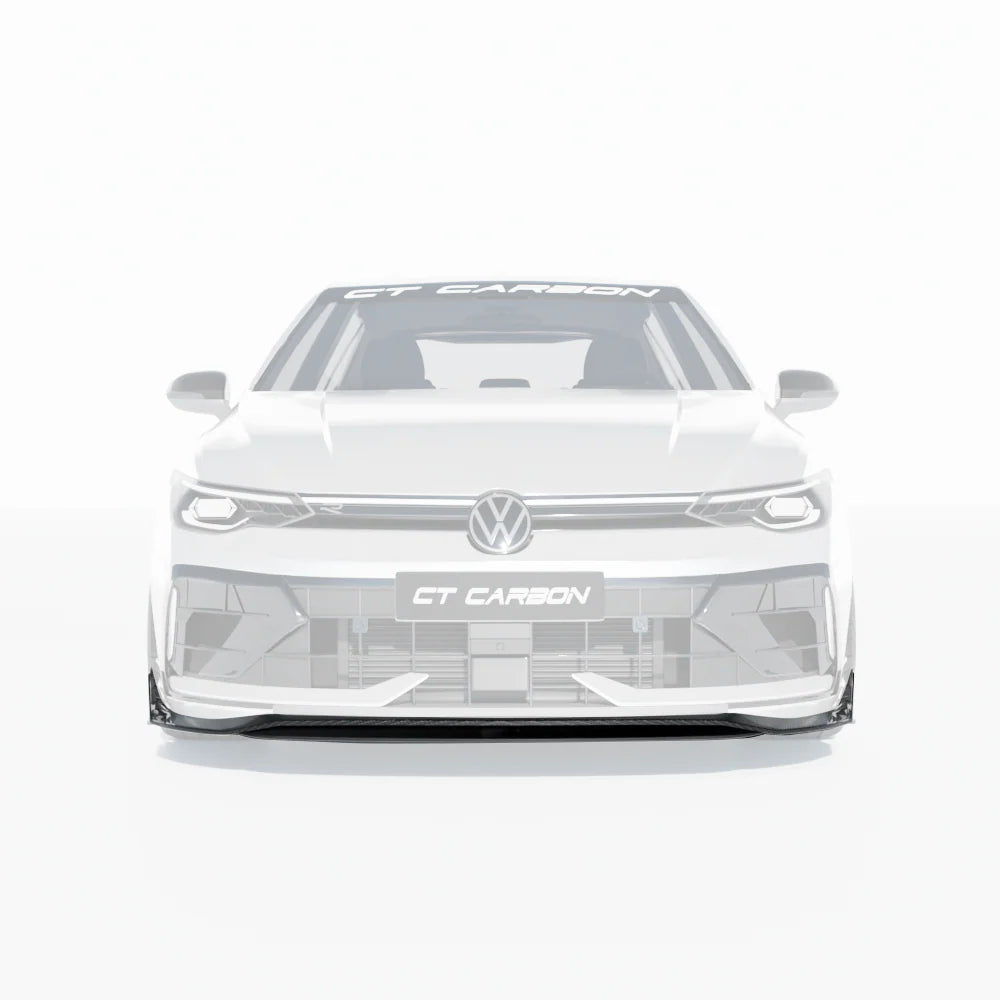 Carbon fibre front splitter VW Golf 8.5 R