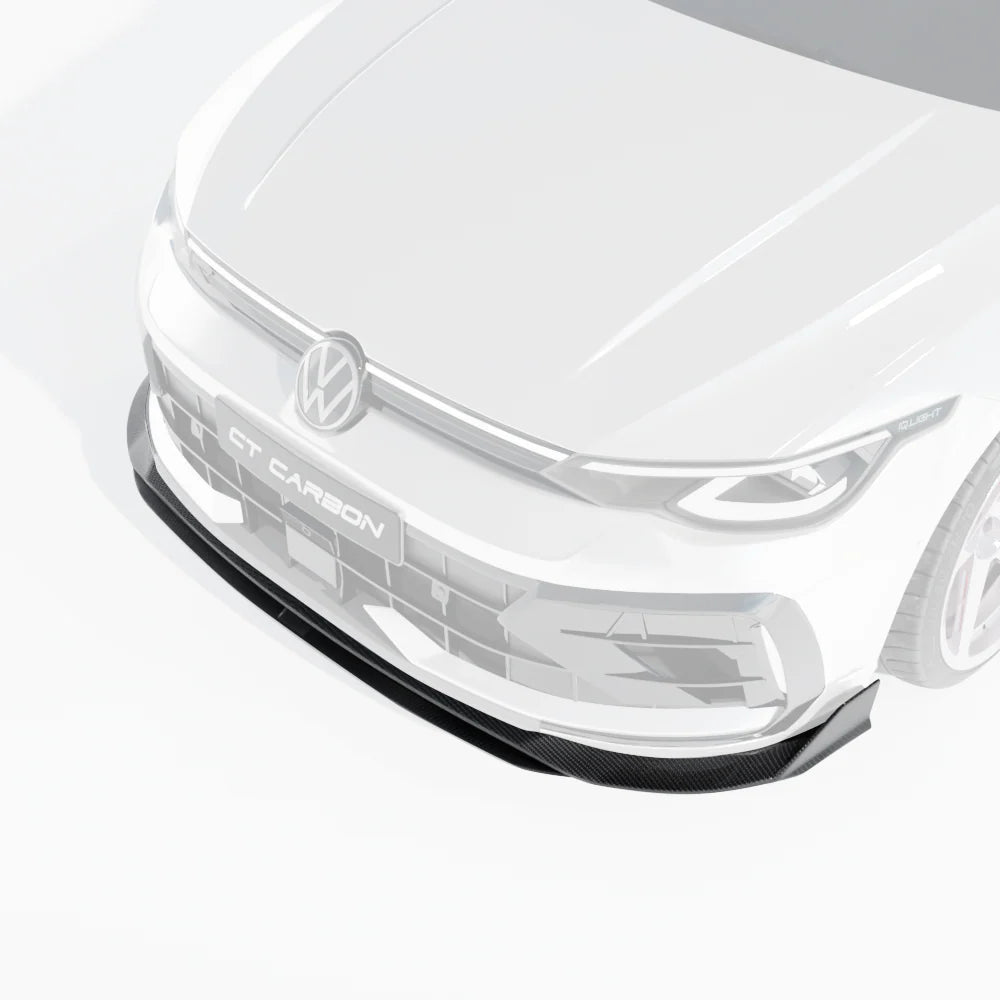 Carbon fibre front splitter VW Golf 8.5 R