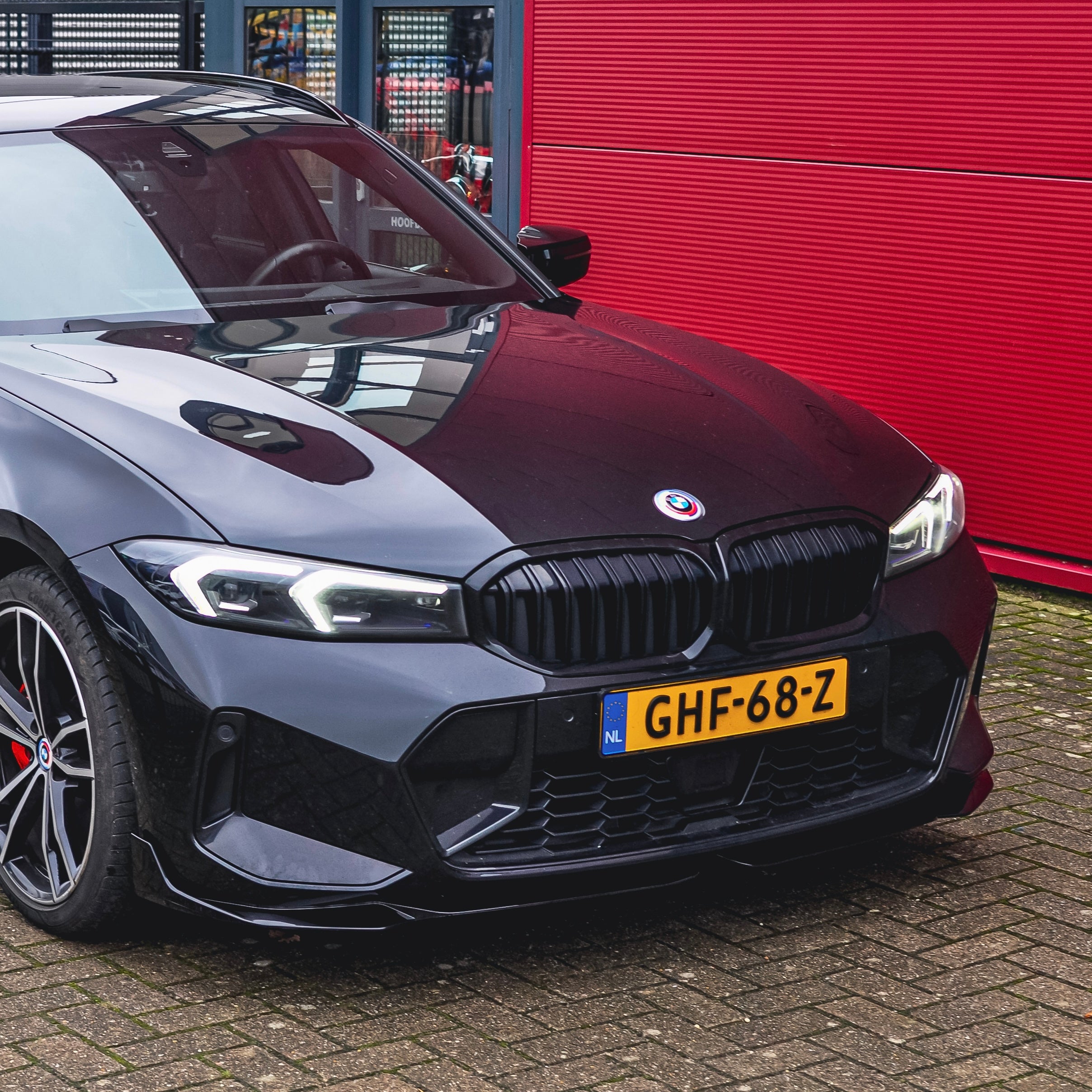 Front splitter hoogglans zwart BMW 3-serie G20/21 LCI M-Performance style