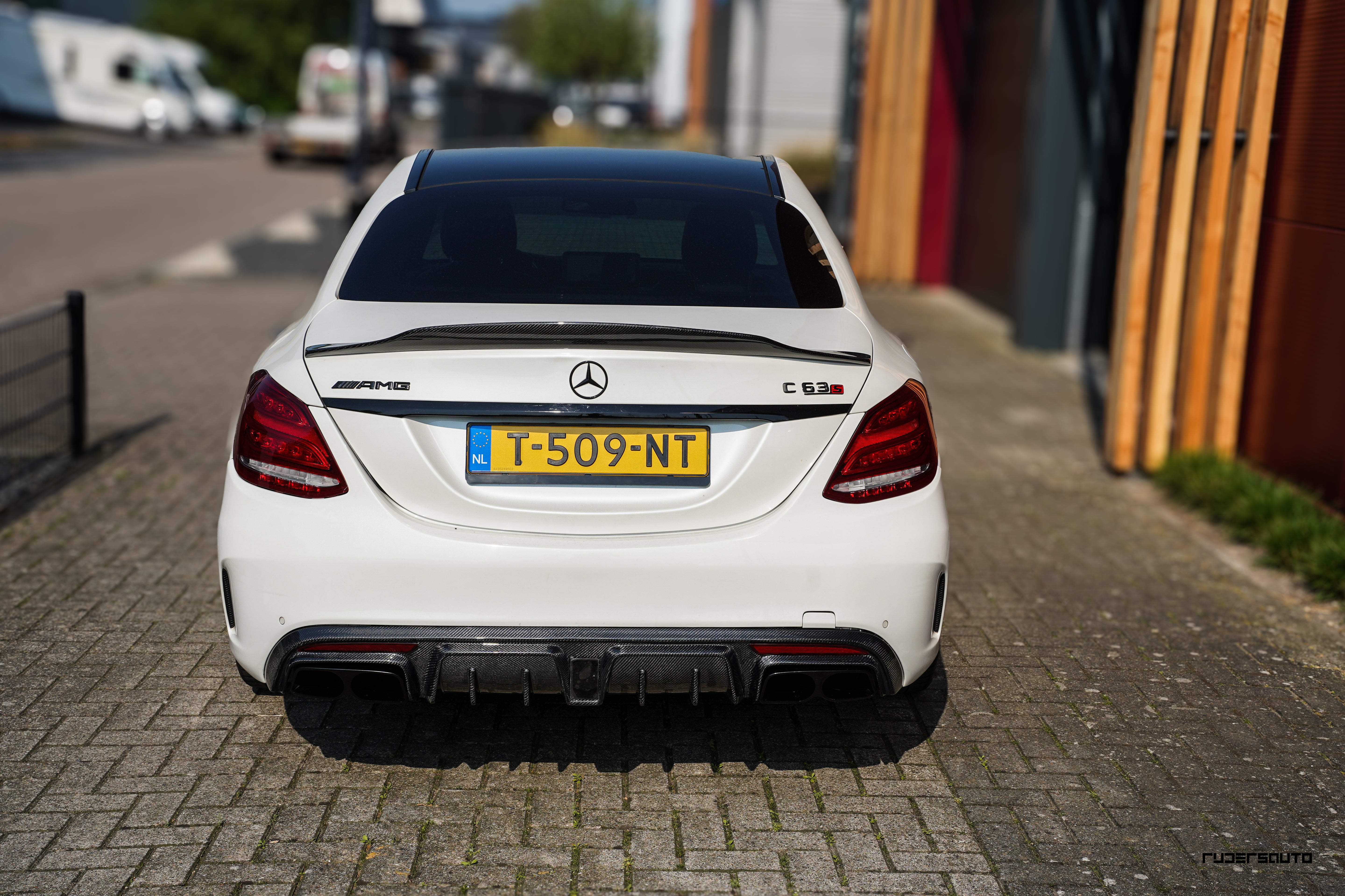 Carbon fibre kofferklep spoiler Mercedes C63 W205 Sedan