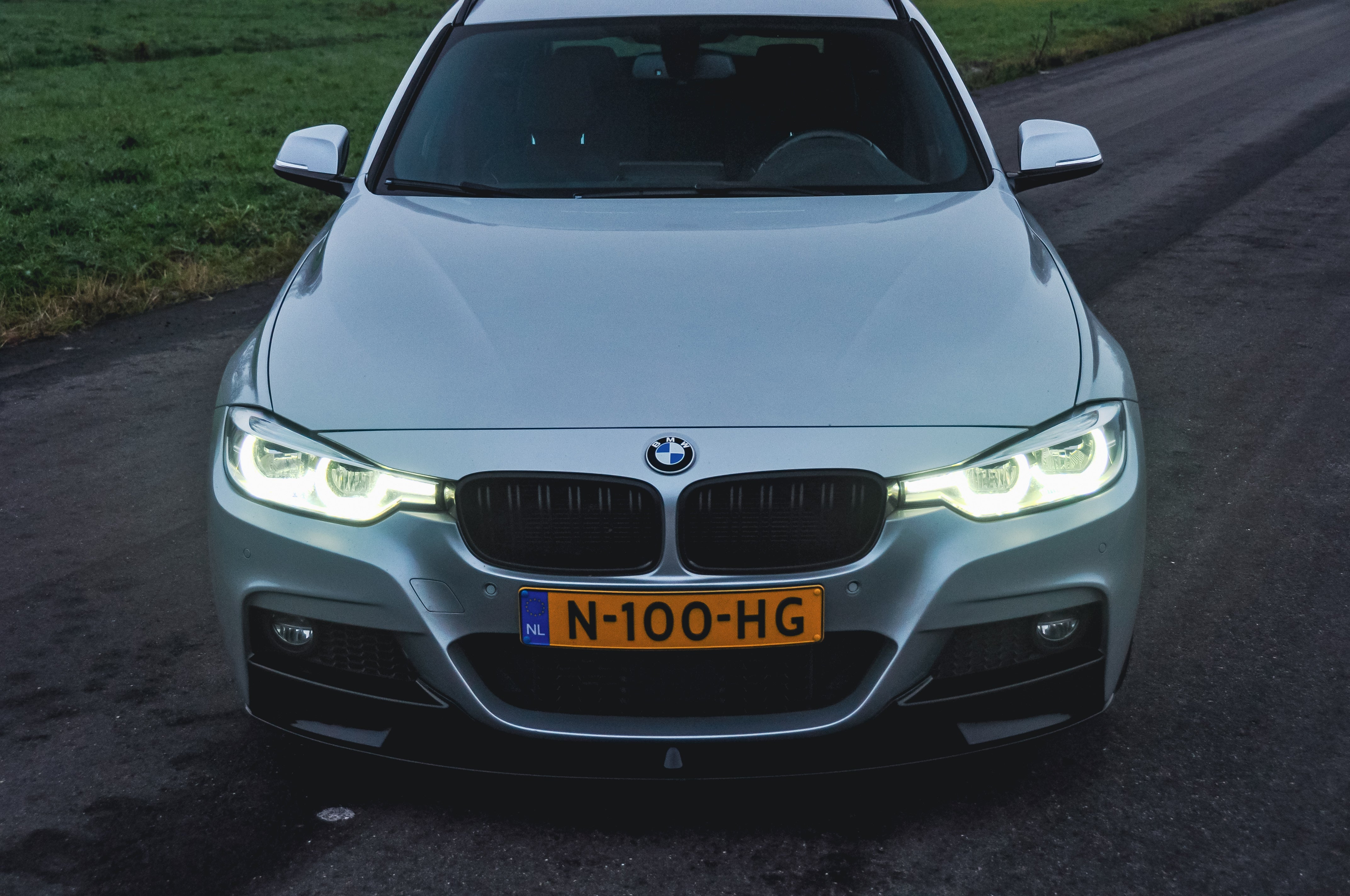 Front splitter hoogglans zwart BMW 3-serie F30/F31 M-Performance style