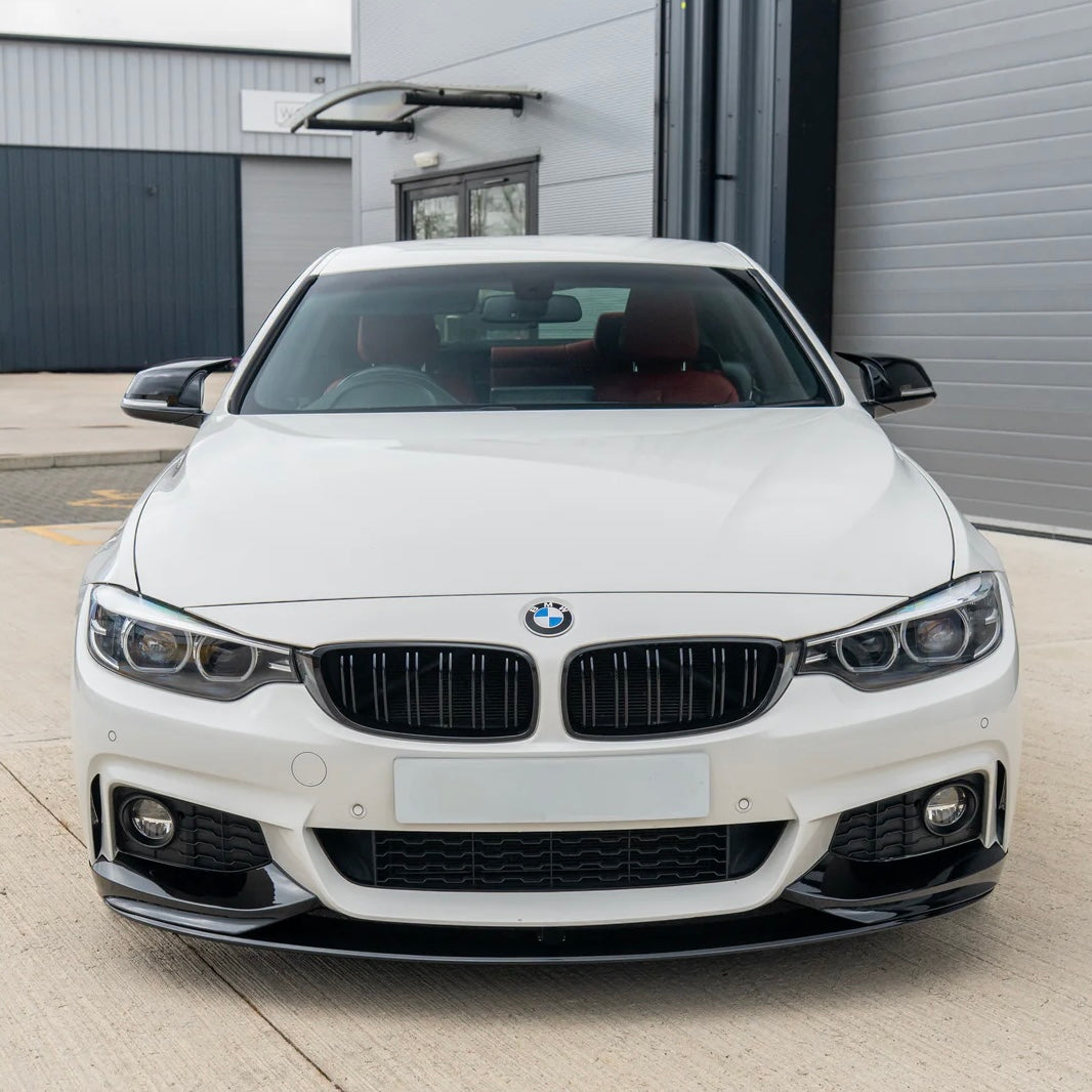 Front splitter hoogglans zwart M-Performance style BMW 4-serie F32/F33/F36