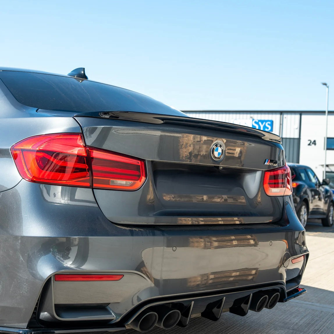 Rear spoiler hoogglans zwart BMW 3-serie F30 & F80 Sedan M-Performance style