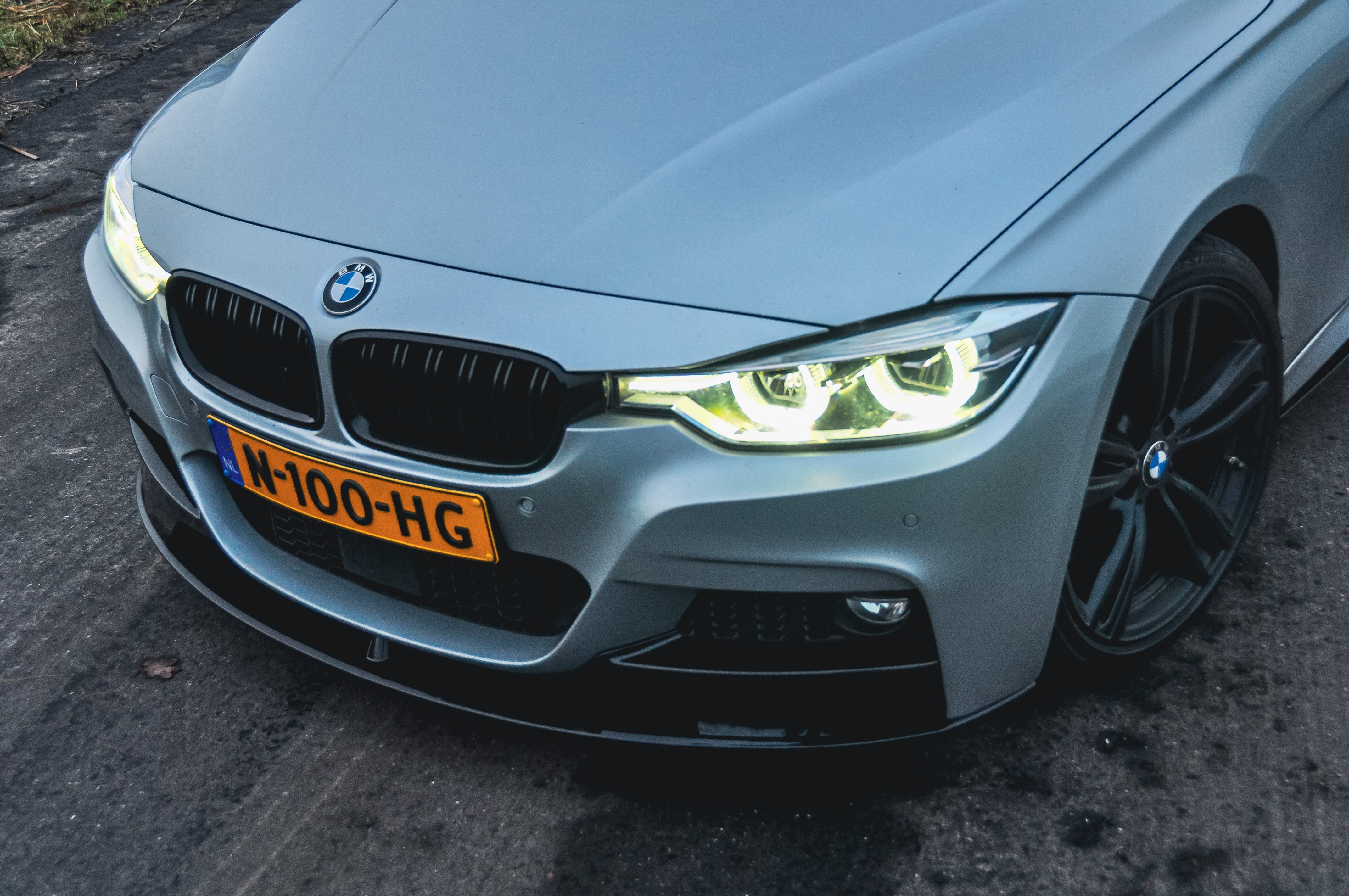 Front splitter hoogglans zwart BMW 3-serie F30/F31 M-Performance style