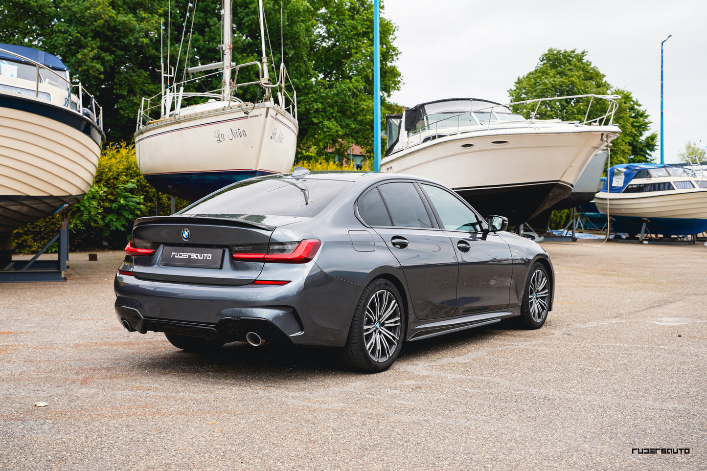 Rear spoiler hoogglans zwart BMW 3-serie G20 Sedan M-Performance style