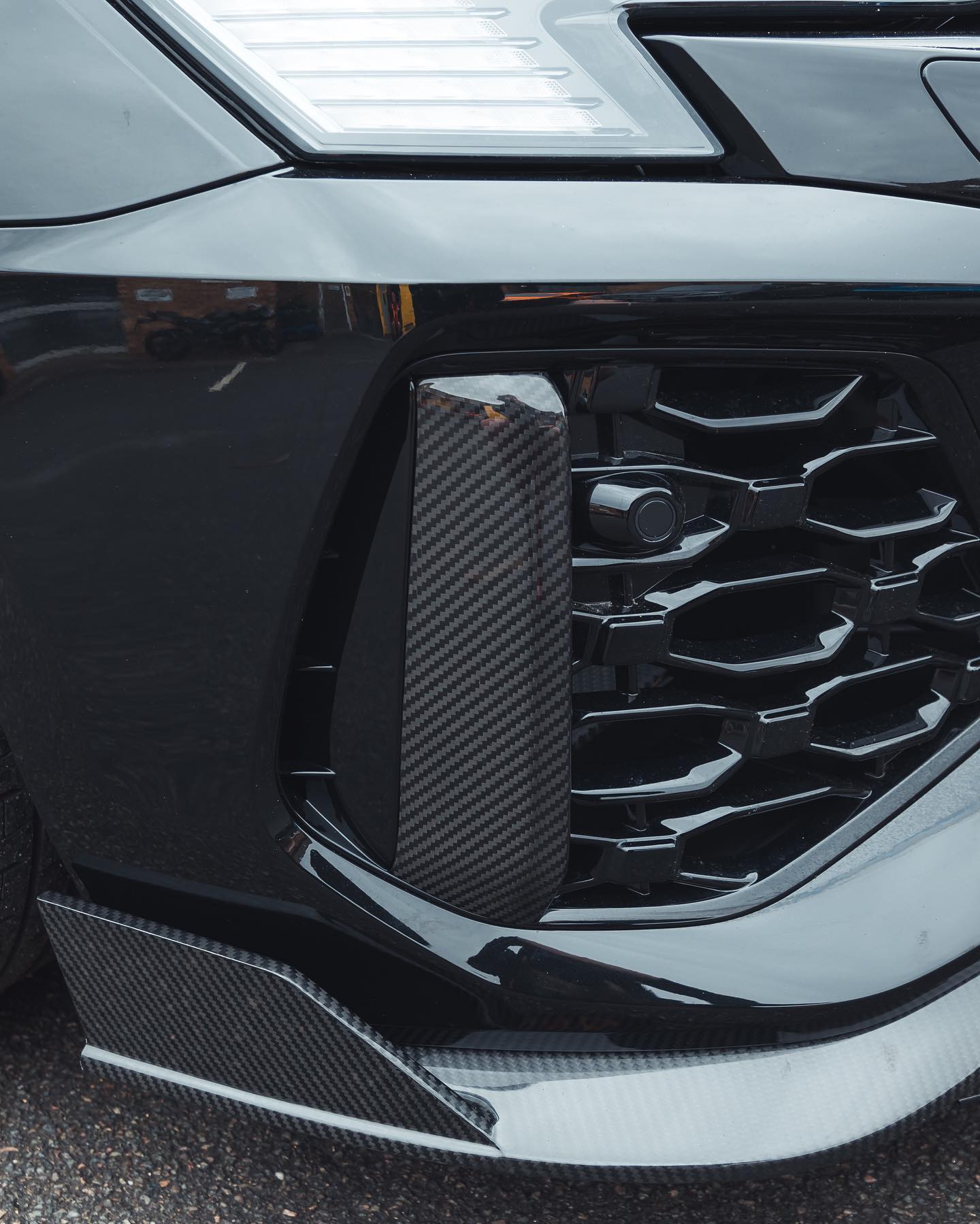 Carbon fibre luchthapper insert Audi RS3 8Y