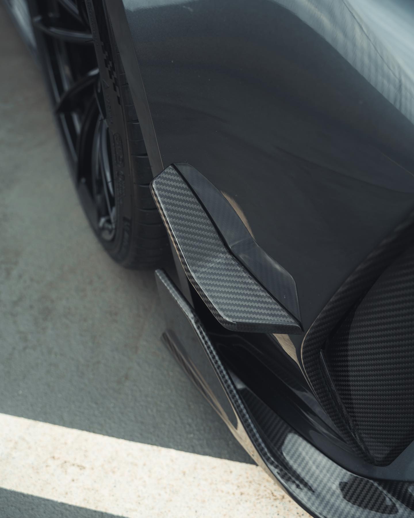 Carbon fibre canards Audi RS6/RS7 C8