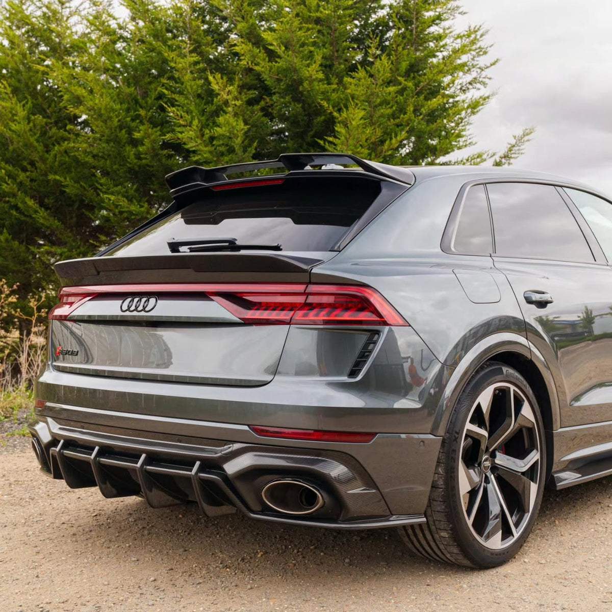 Carbon fibre kofferbak spoiler Audi RSQ8 (2019+)