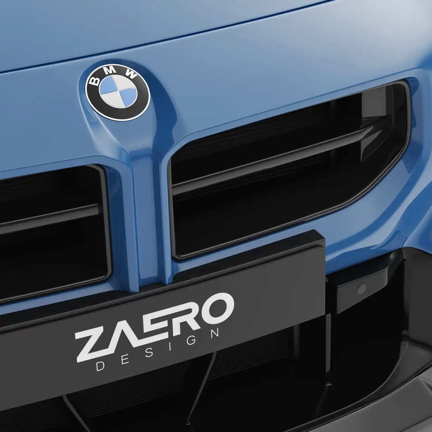 Hoogglans zwarte nieren BMW G87 M2 - Zaero-Design