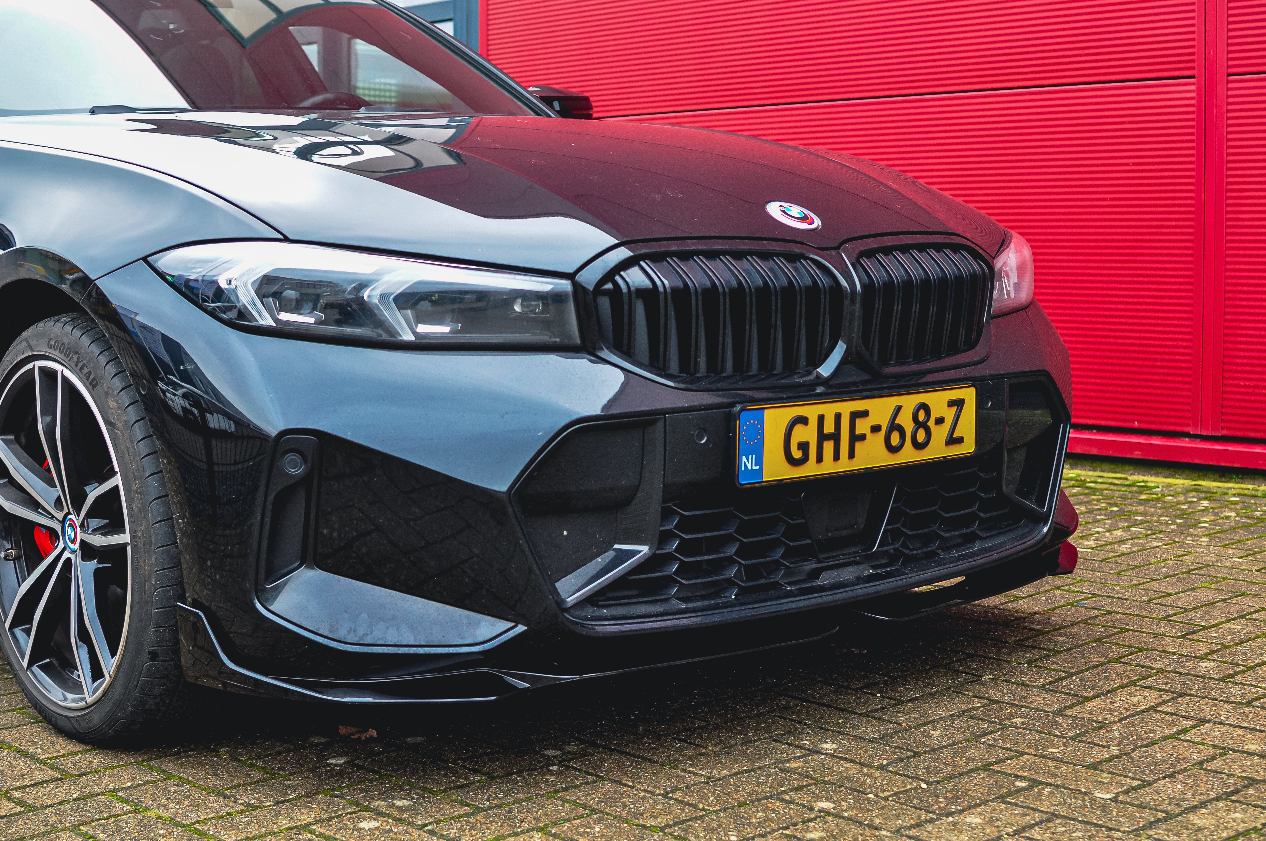 Front splitter hoogglans zwart BMW 3-serie G20/21 LCI M-Performance style