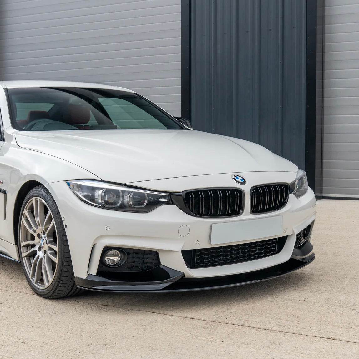 Front splitter hoogglans zwart M-Performance style BMW 4-serie F32/F33/F36