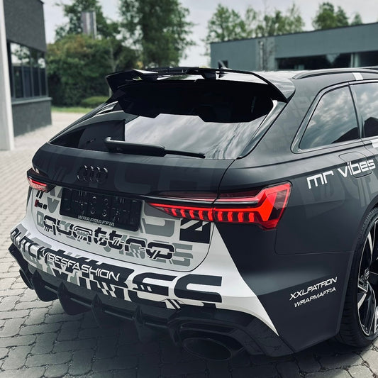 Carbon fibre rear spoiler Audi RS6 C8