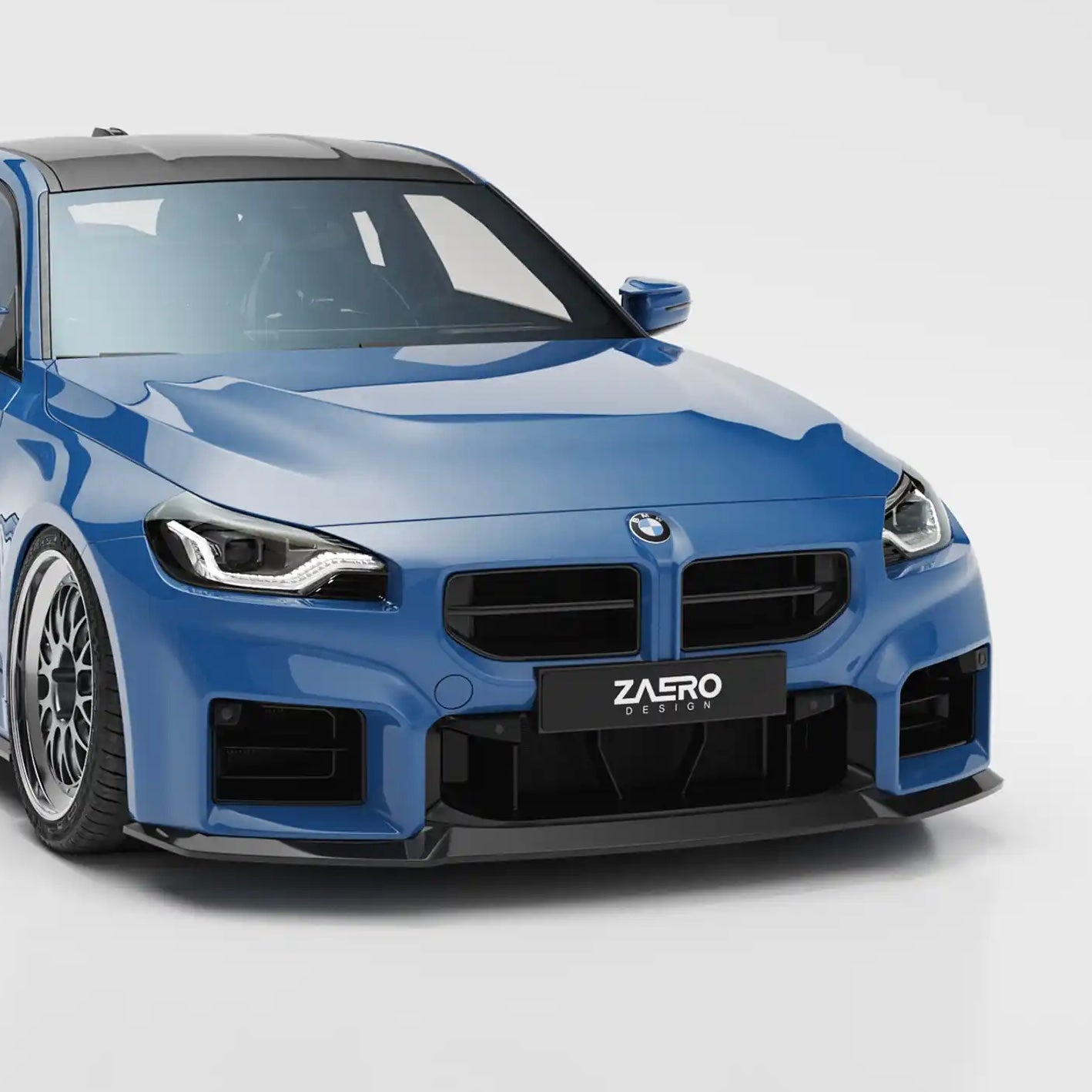Hoogglans zwarte nieren BMW G87 M2 - Zaero-Design