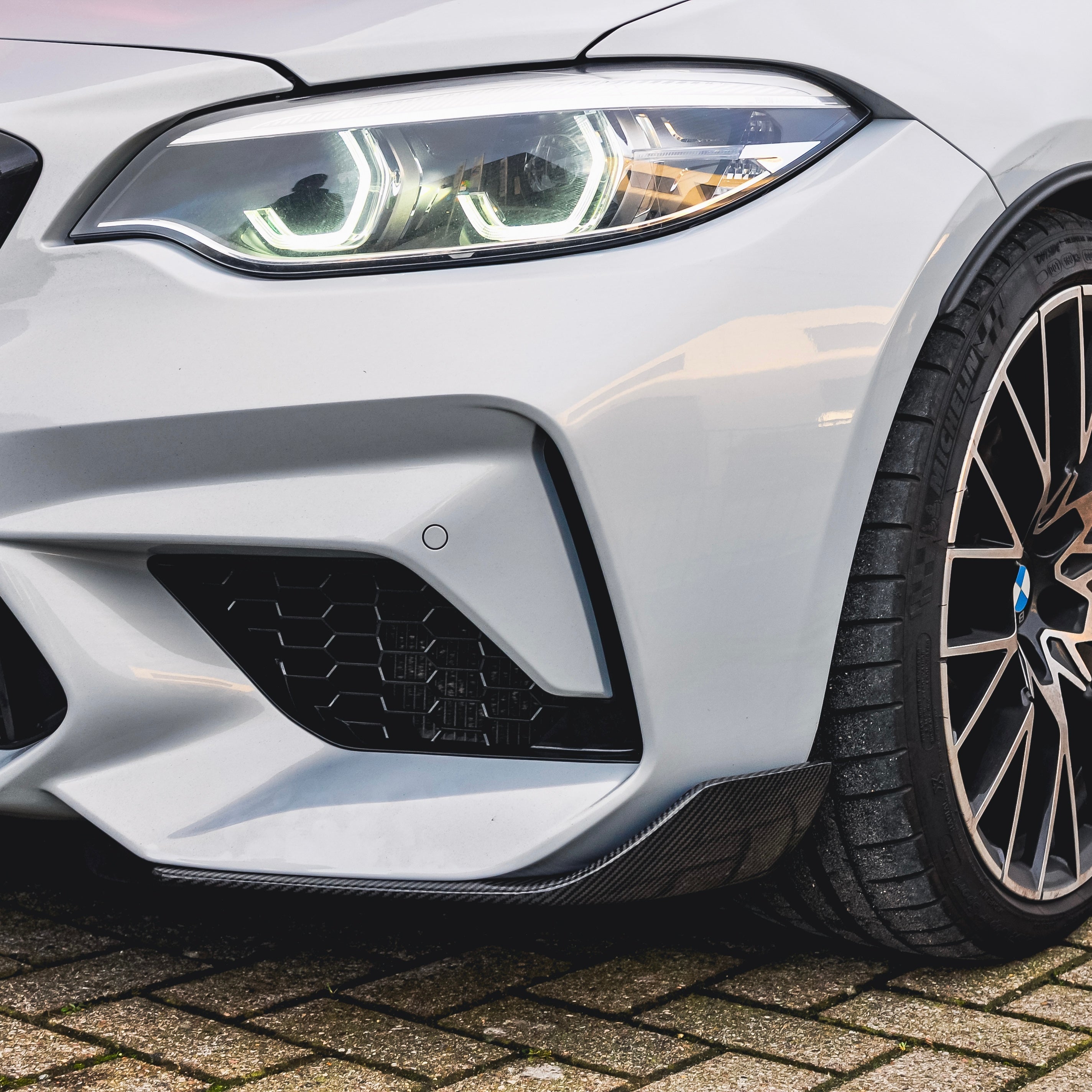 Carbon fibre splitter BMW F87 M2/M2C - M-Performance style
