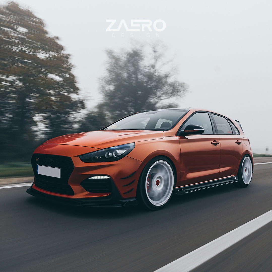 Front splitter Hyundai i30N Hatchback & Fastback - Zaero Design