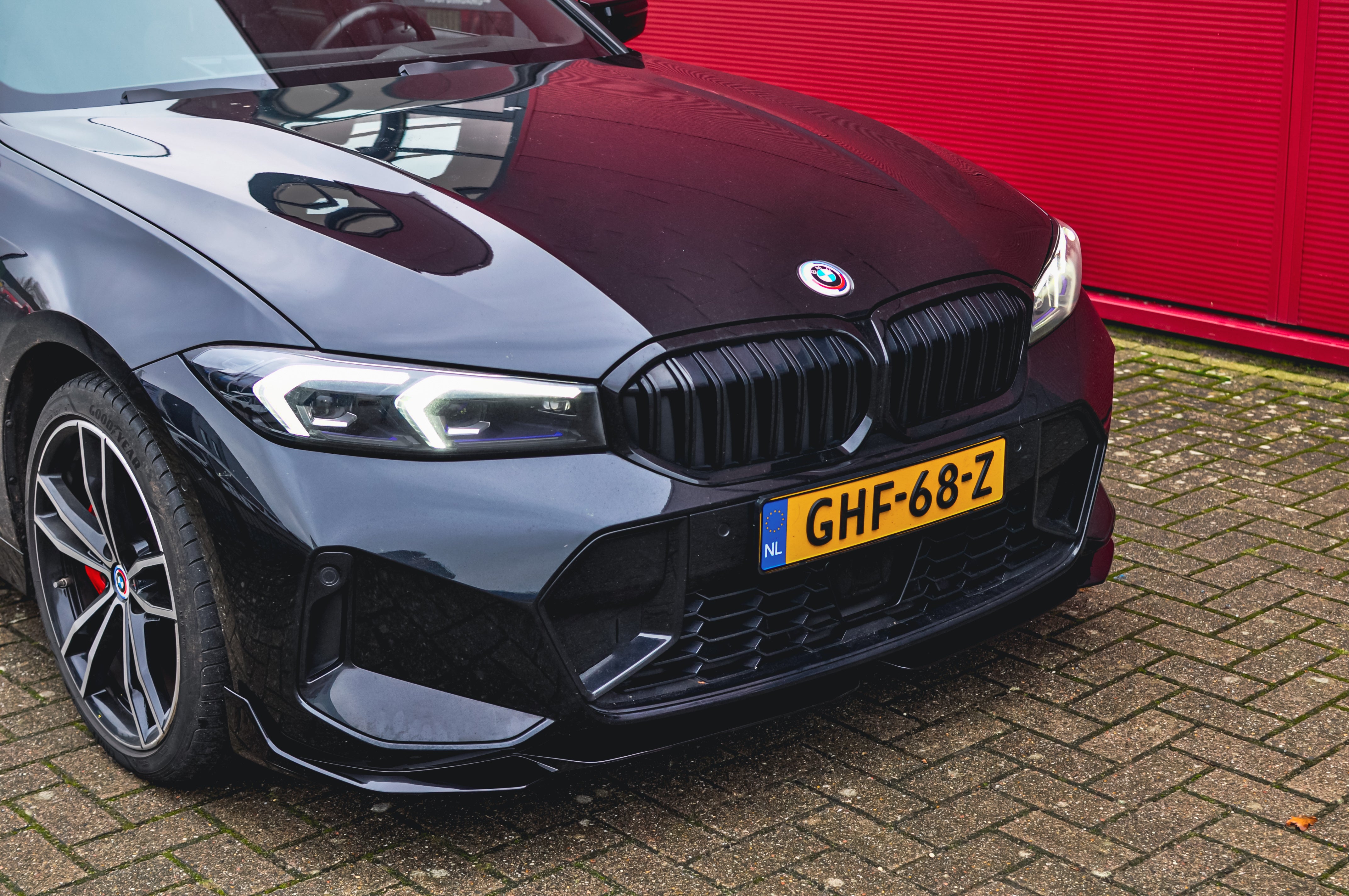 Front splitter hoogglans zwart BMW 3-serie G20/21 LCI M-Performance style