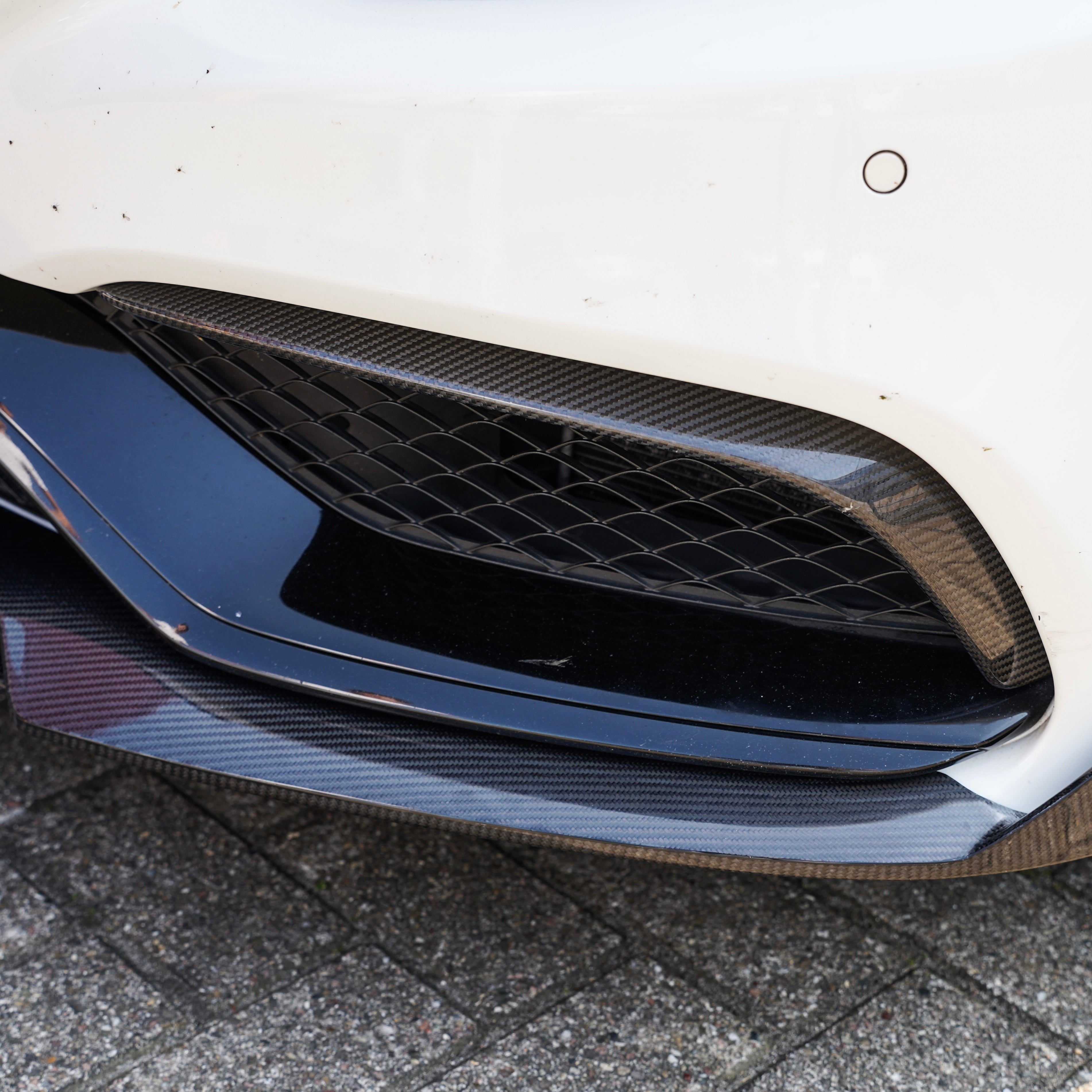 Carbon fibre canards voor Mercedes C63 W205