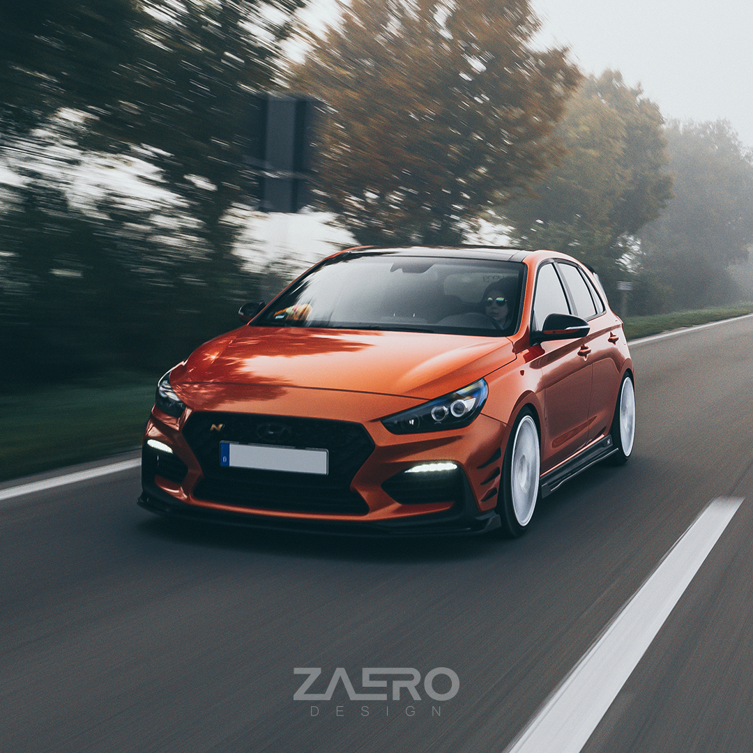 Front splitter Hyundai i30N Hatchback & Fastback - Zaero Design