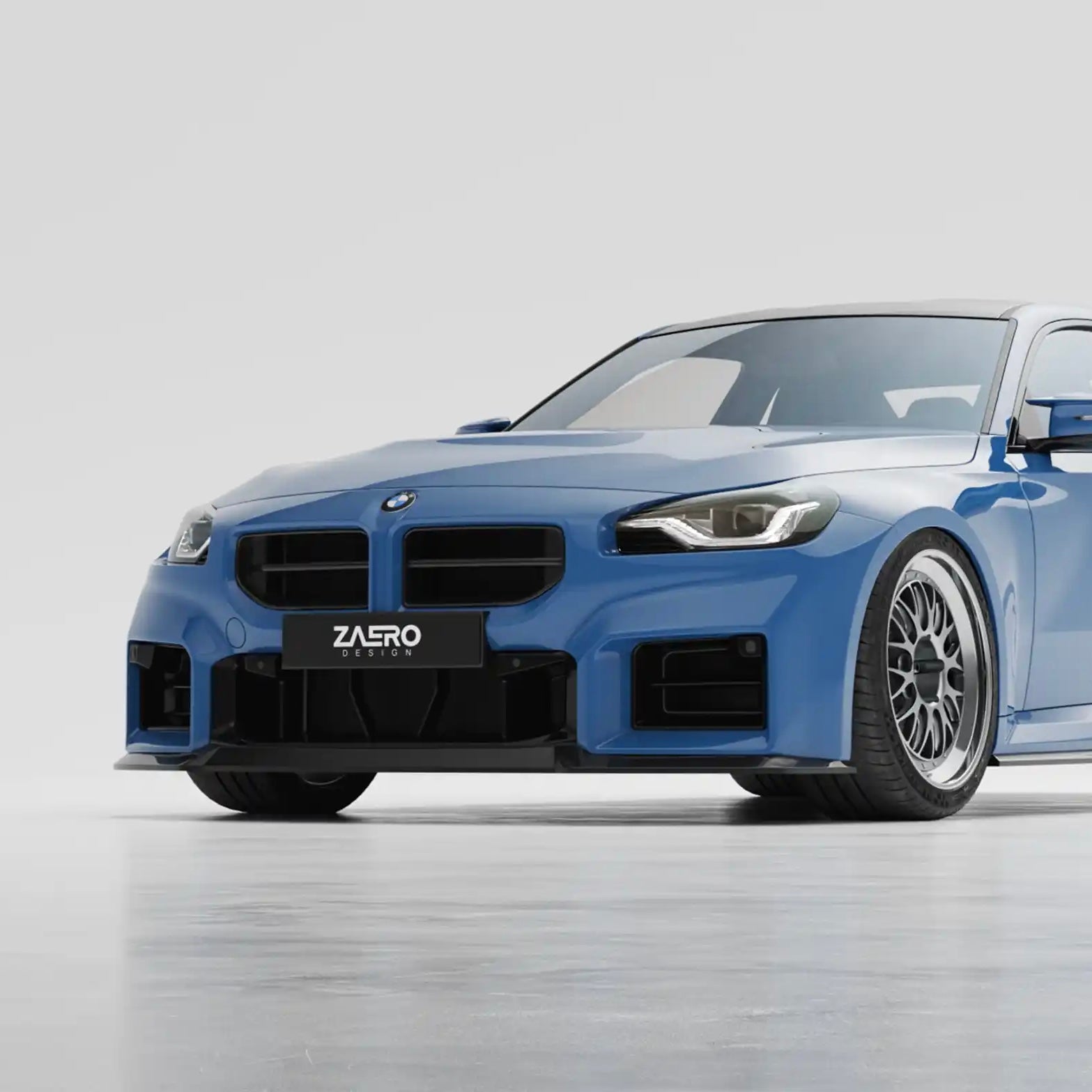 Hoogglans zwarte nieren BMW G87 M2 - Zaero-Design