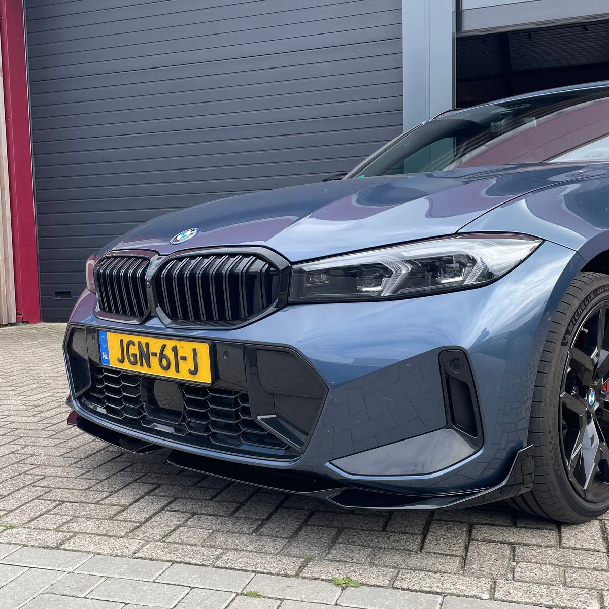 Front splitter hoogglans zwart BMW 3-serie G20/21 LCI M-Performance style