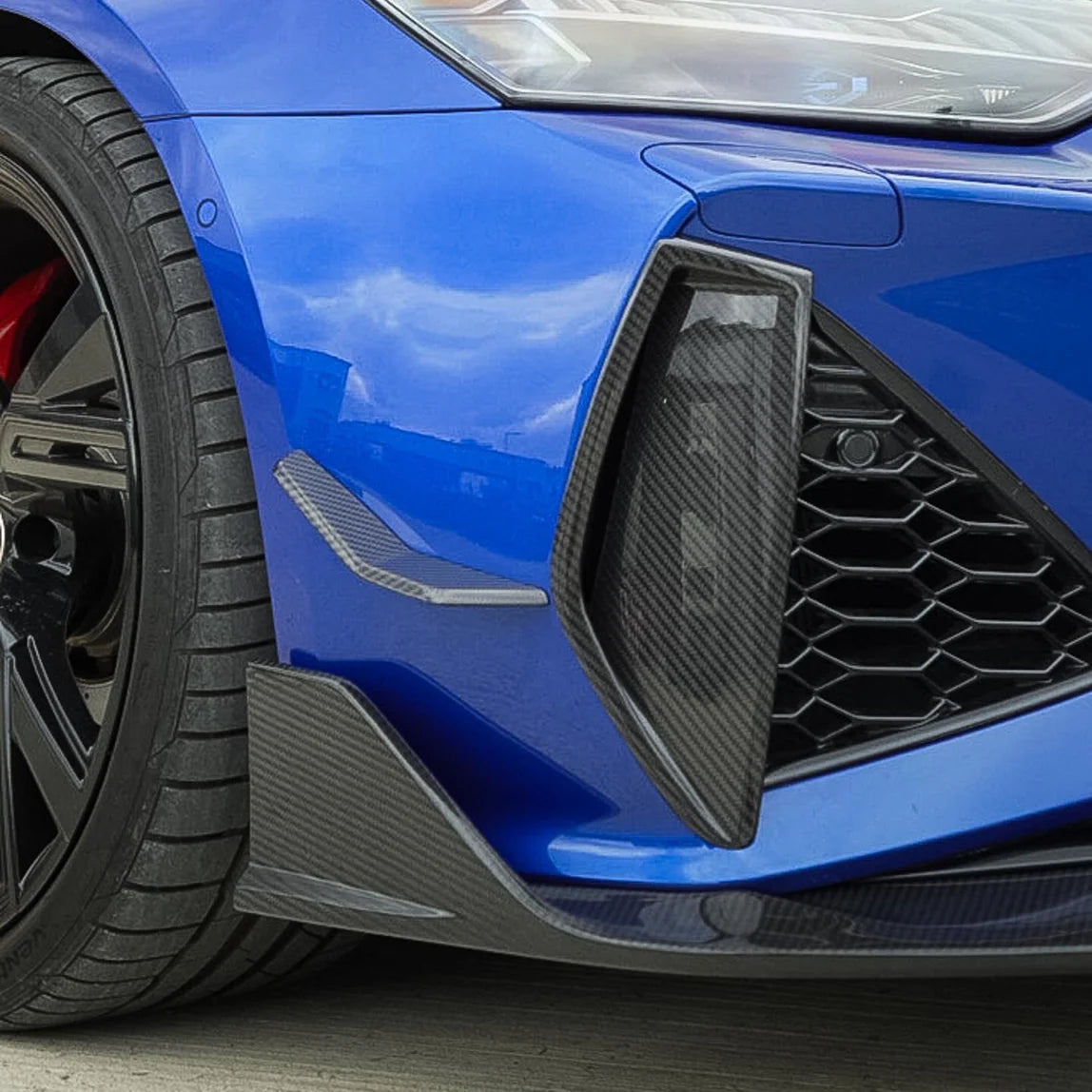 Carbon fibre luchthapper insert Audi RS6/RS7 C8