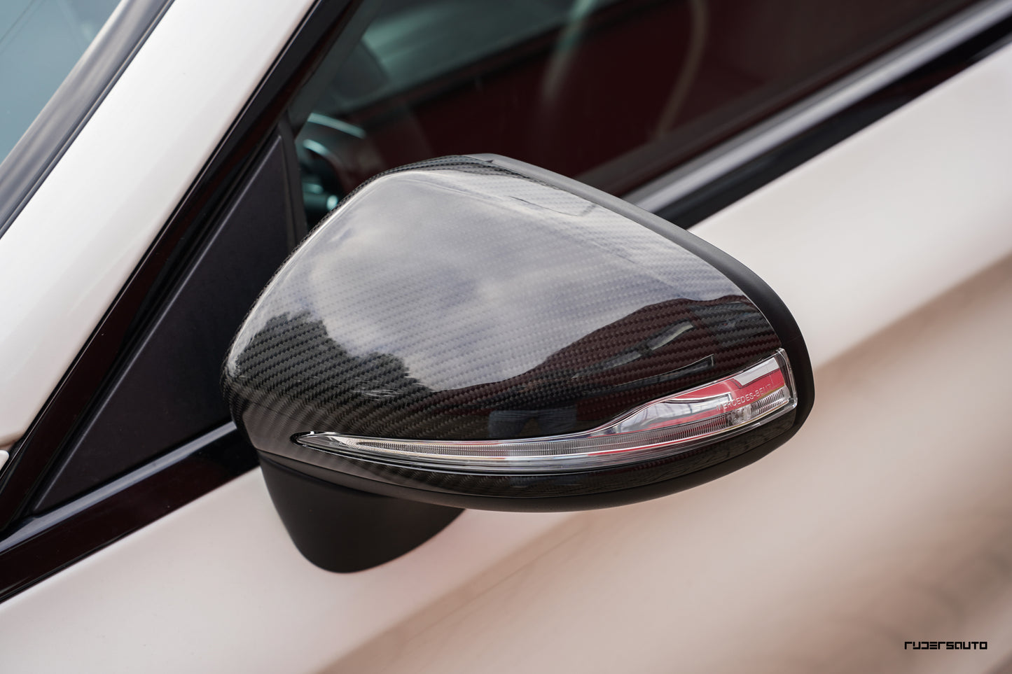 Carbon fibre spiegelkappen Mercedes C63 W205