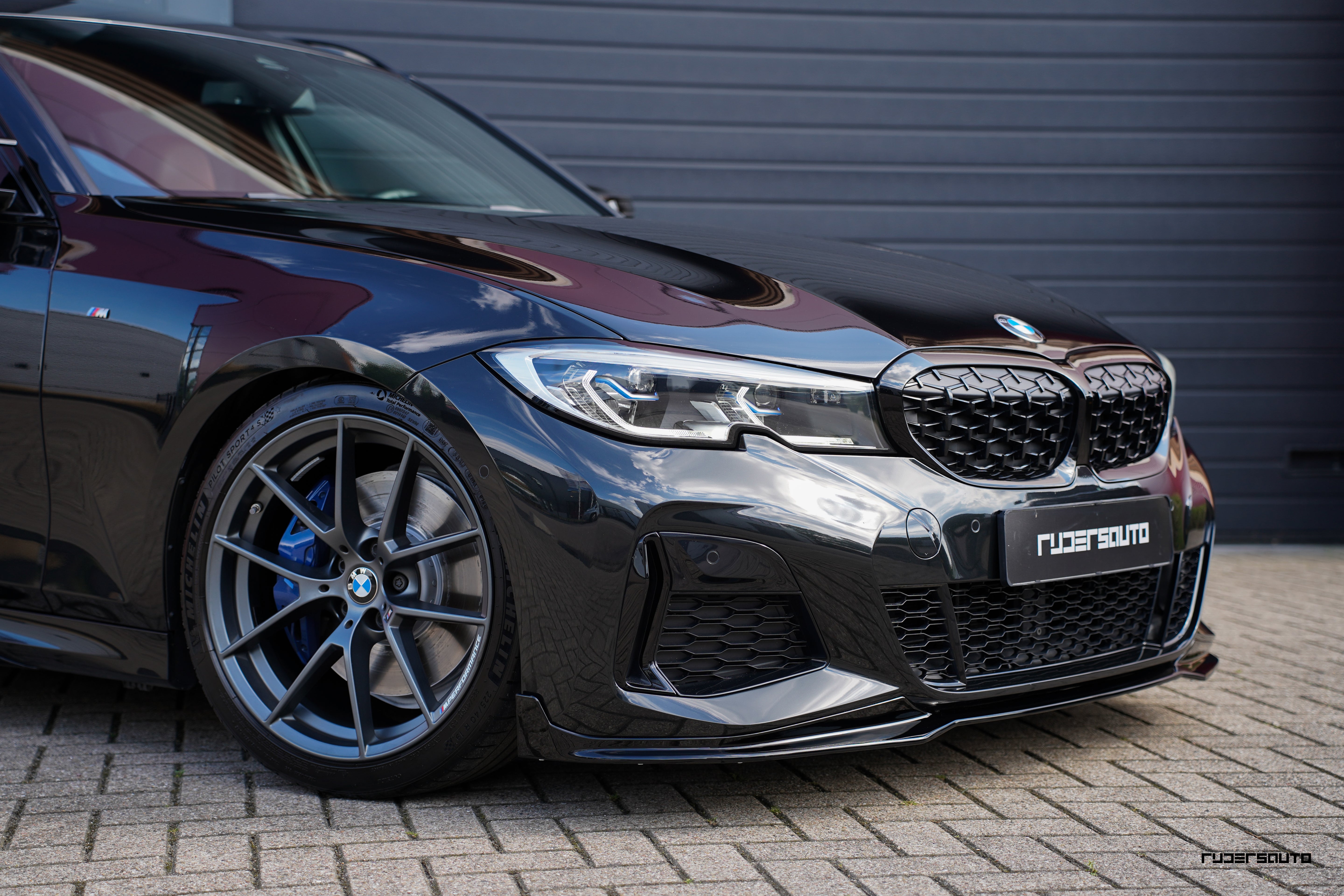 Front splitter hoogglans zwart BMW 3-serie G20/21 M-Performance style
