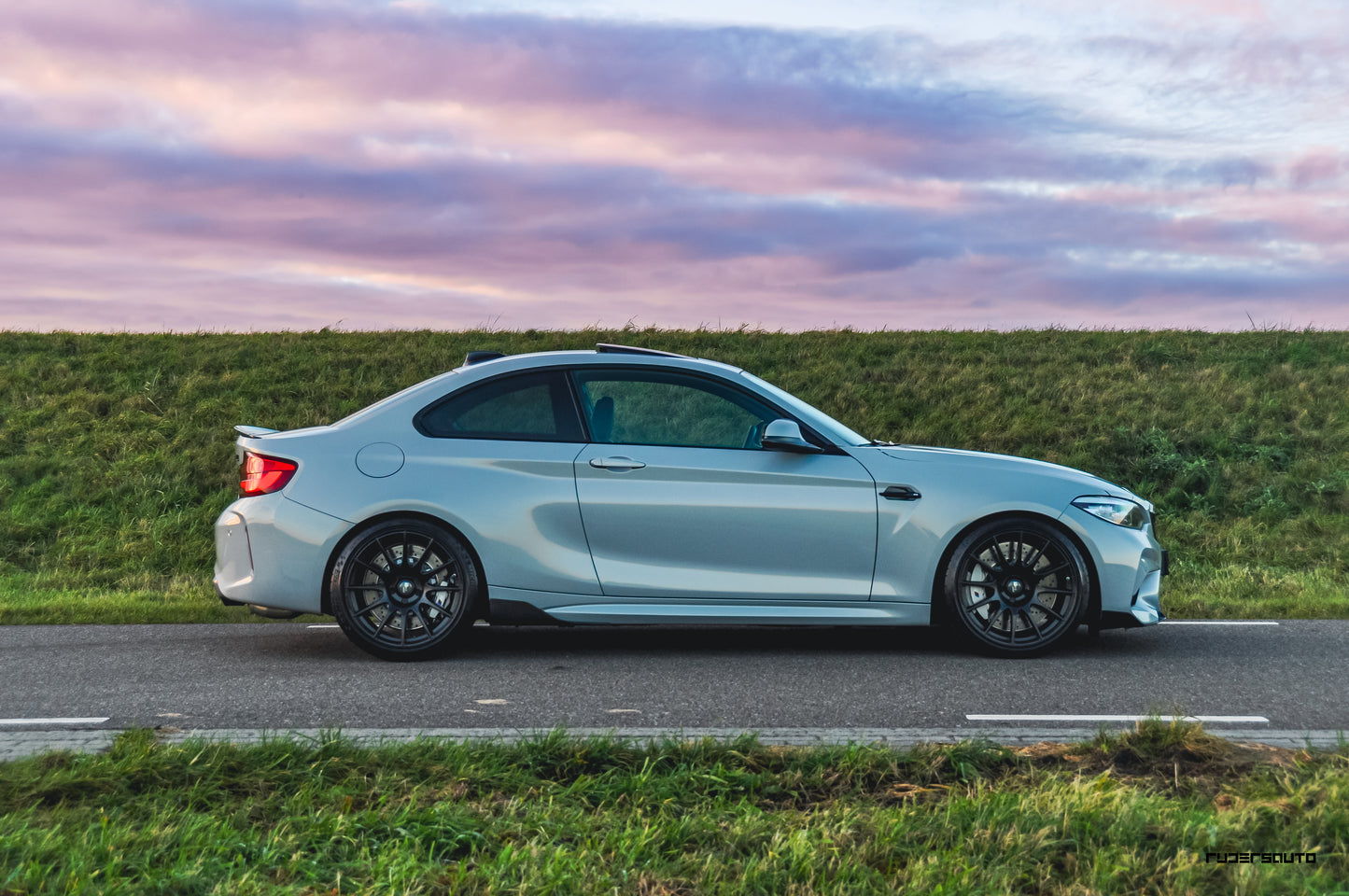 Carbon fiber front splitter M-performance style BMW F87 M2 Competition - CT-Carbon