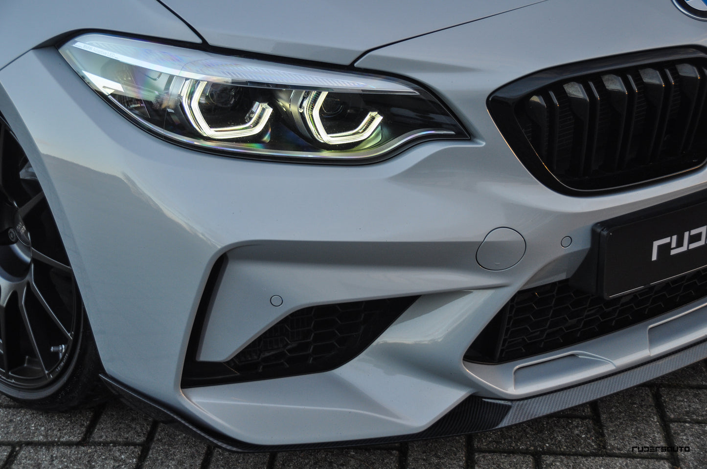 Carbon fiber front splitter M-performance style BMW F87 M2 Competition - CT-Carbon