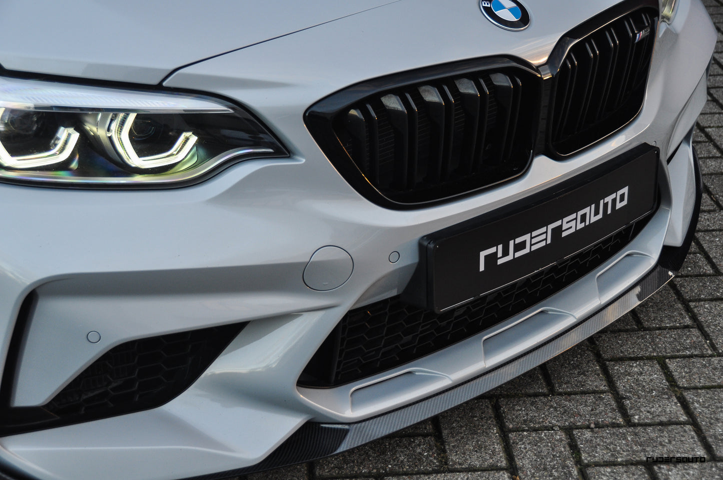 Carbon fiber front splitter M-performance style BMW F87 M2 Competition - CT-Carbon