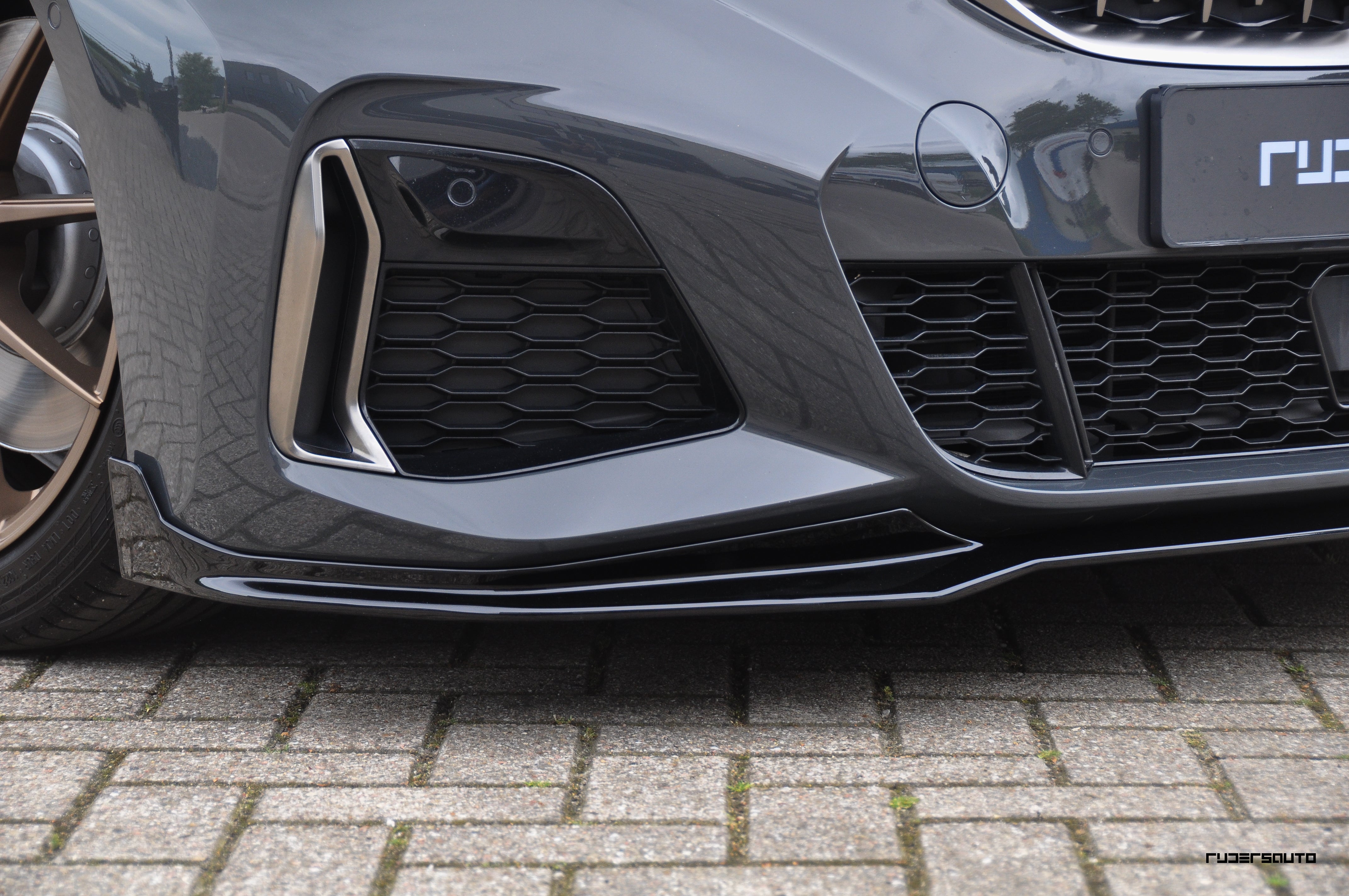 Front splitter hoogglans zwart BMW 3-serie G20/21 M-Performance style