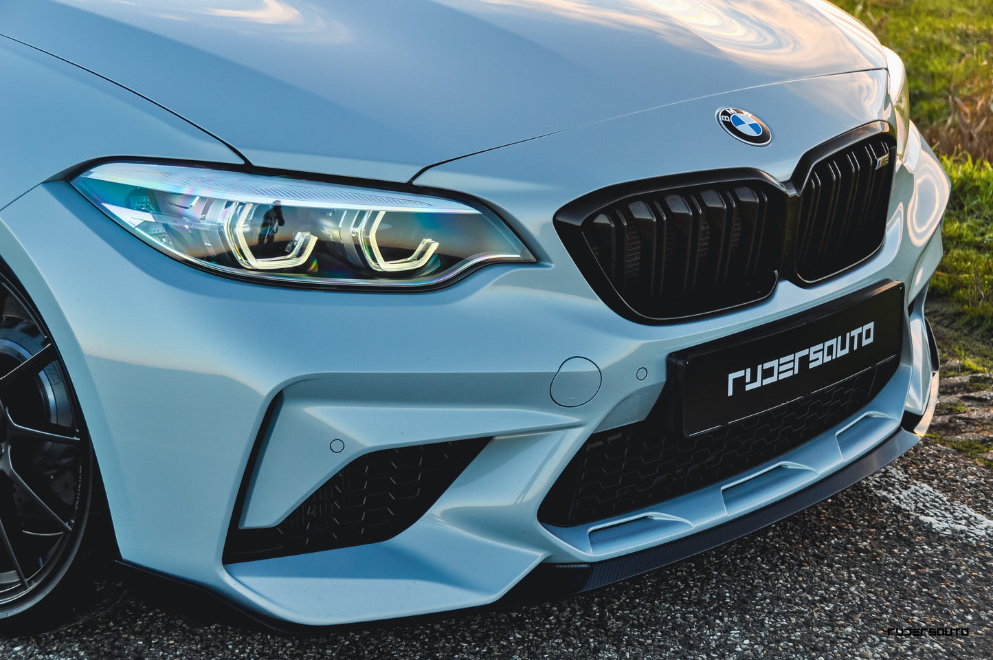 Carbon fiber front splitter M-performance style BMW F87 M2 Competition - CT-Carbon