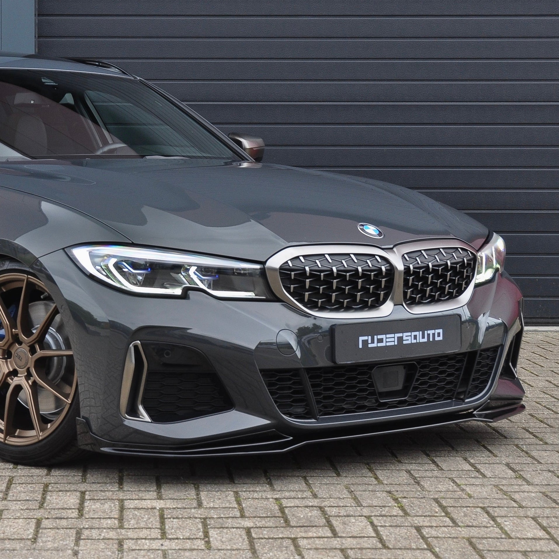 Front splitter hoogglans zwart BMW 3-serie G20/21 M-Performance style