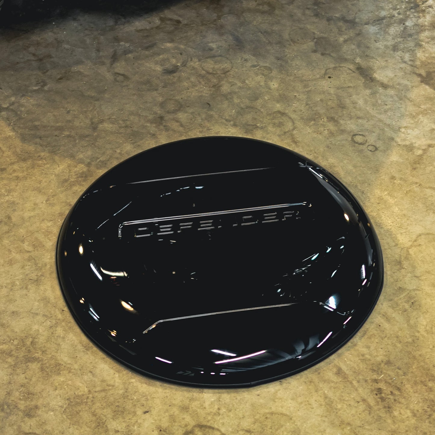 Land Rover Defender L663 90, 110 & 130 Reservewiel Cover Hoogglans Zwart (2020+)