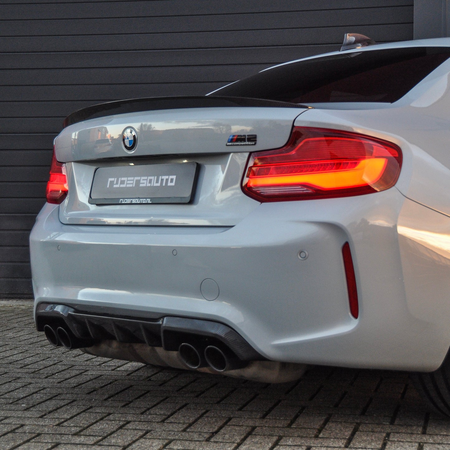 Carbon fibre diffuser BMW F87 M2/M2C - M-performance style