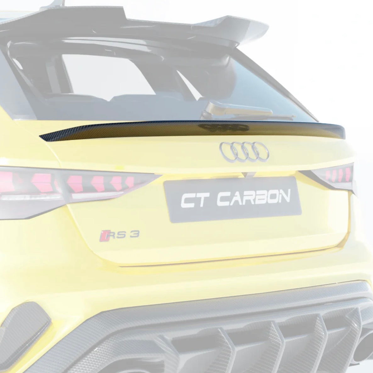 Carbon fibre middle spoiler Audi A3/S3/RS3 8Y 2022+ Sportback