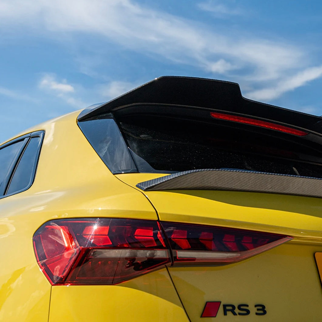 Carbon fibre dak spoiler Audi A3/S3/RS3 8Y 2022+ Sportback