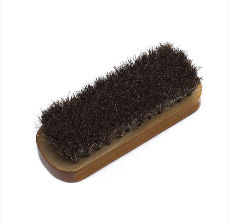 Borstel voor leder (100% paardenhaar)