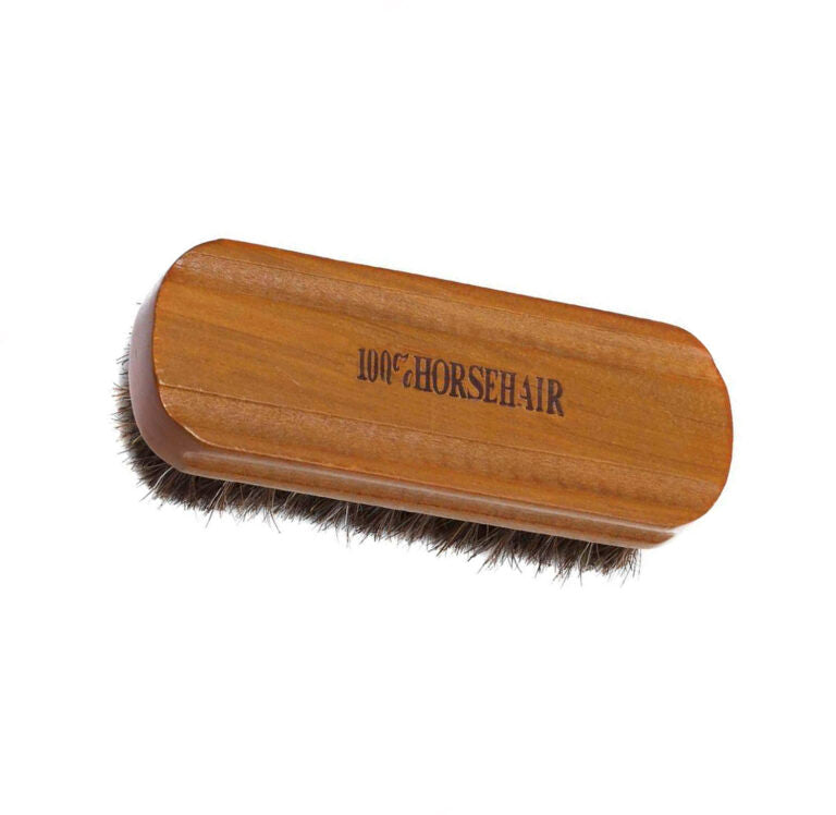 Borstel voor leder (100% paardenhaar)