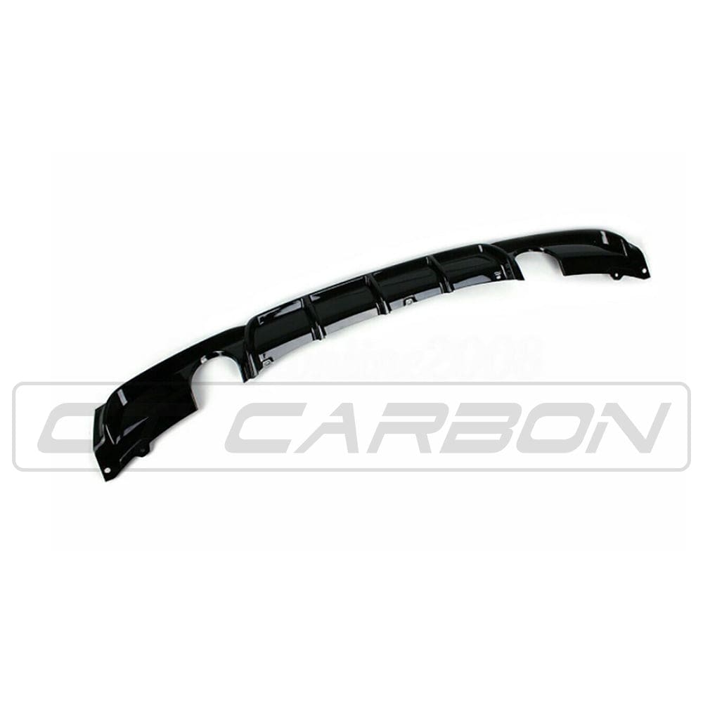 BLAK BY CT DIFFUSER BMW 3 SERIES F30 GLOSS BLACK DUAL EXHAUST DIFFUSER - MP STYLE - BLAK BY CT CARBON