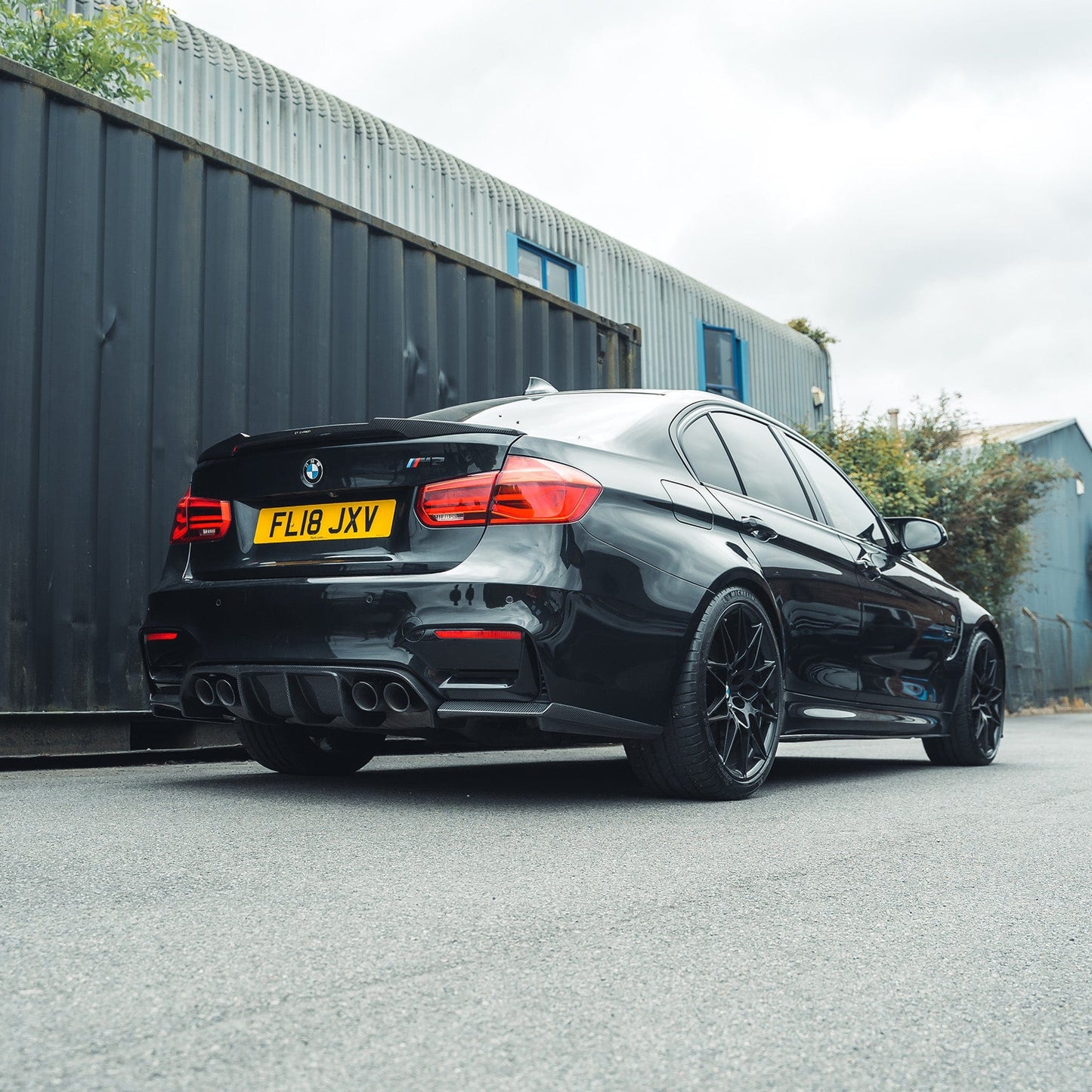 CT CARBON Splitter BMW M3/M4 (F80 F82 F83) CARBON FIBRE DIFFUSER - V-STYLE