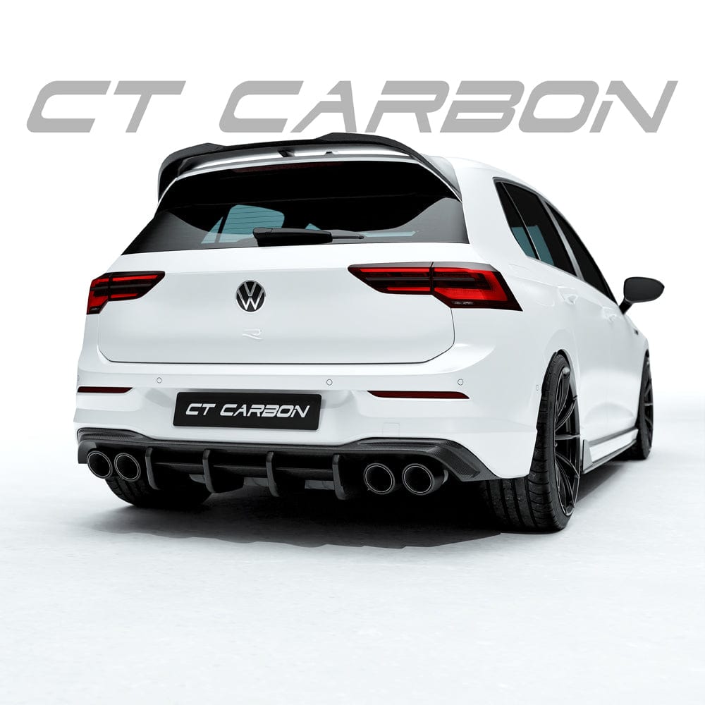 CT CARBON Spoiler VW GOLF MK8 R CARBON FIBRE DIFFUSER - CT DESIGN