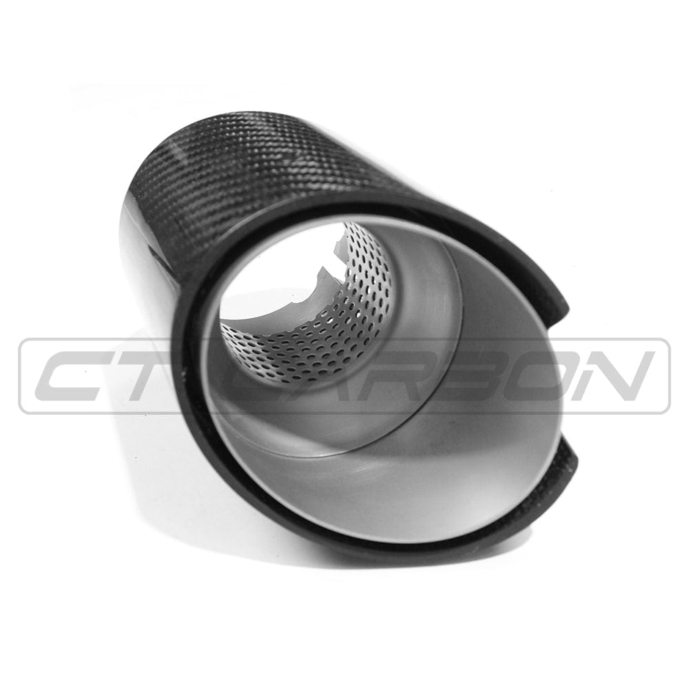 CT Carbon Vehicles & Parts BMW G80/G81/G82/G83 CARBON EXHAUST TIPS - STAINLESS (SET OF 4)