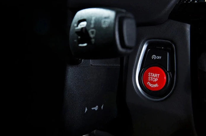 Rode start/stop button BMW