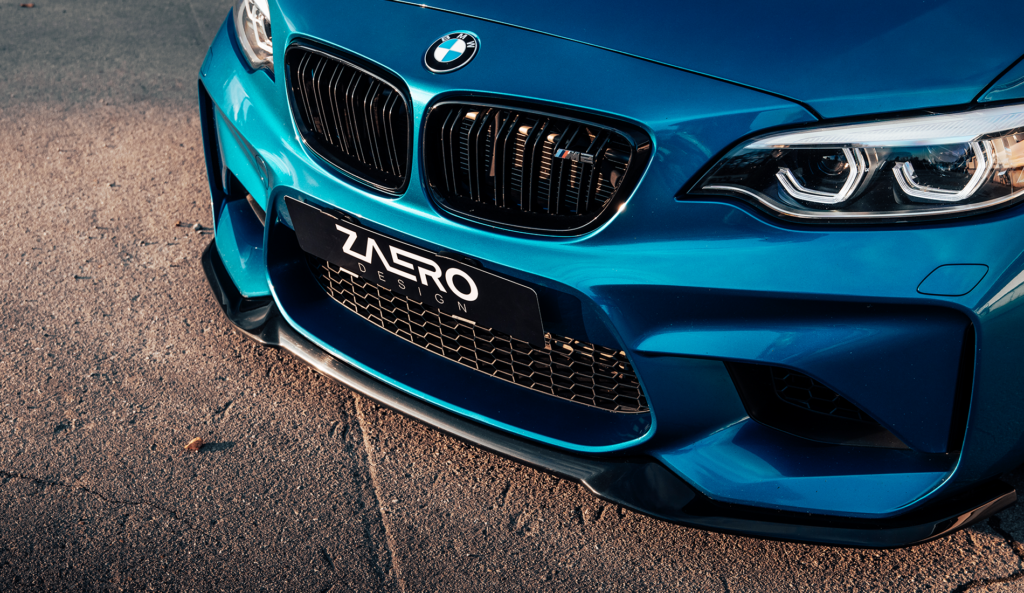 EVO-S Front splitter BMW M2 F87 OG LCI & PRE LCI - Zaero Design