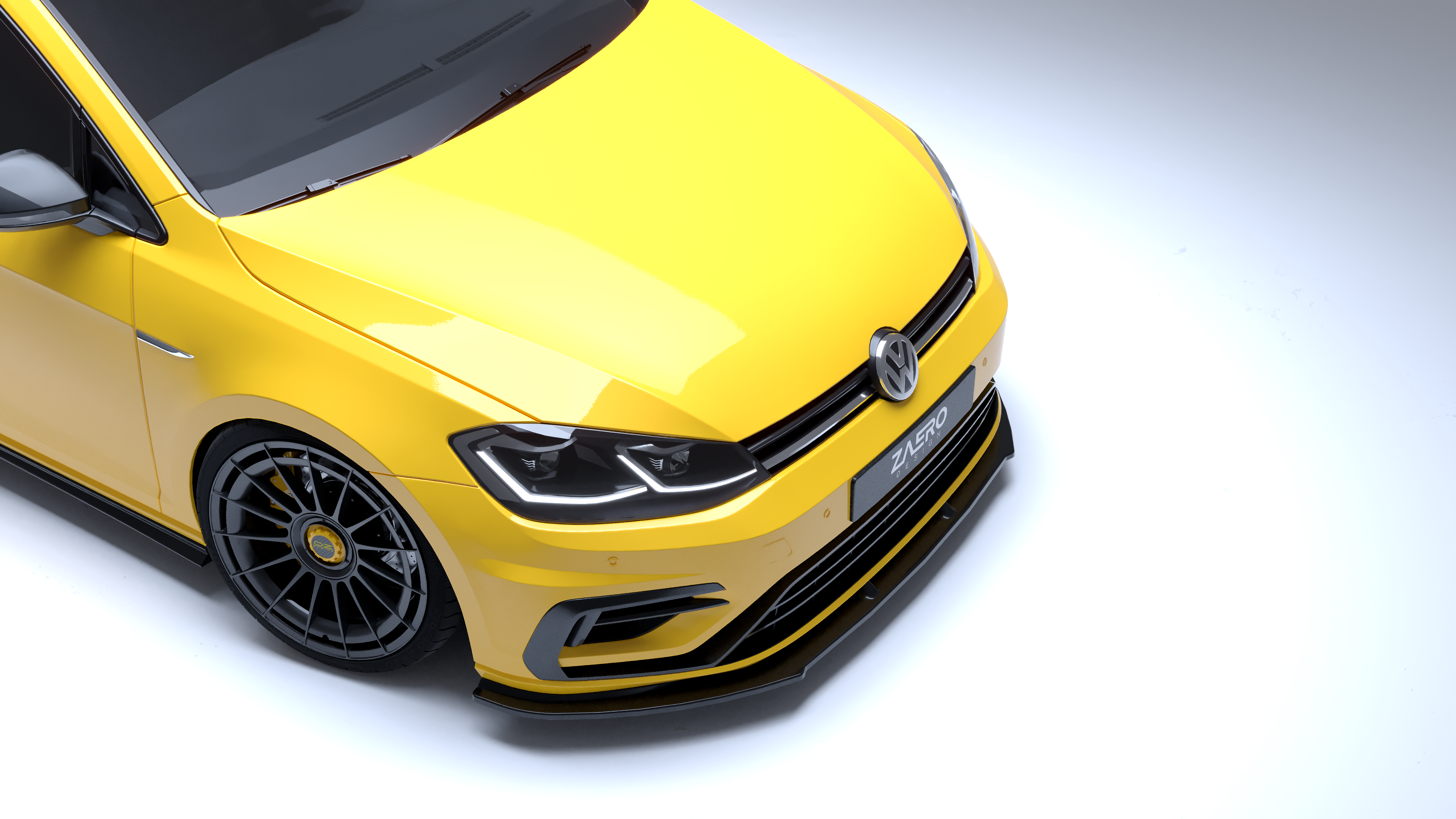 Front splitter VW Golf 7.5 R - Zaero Design