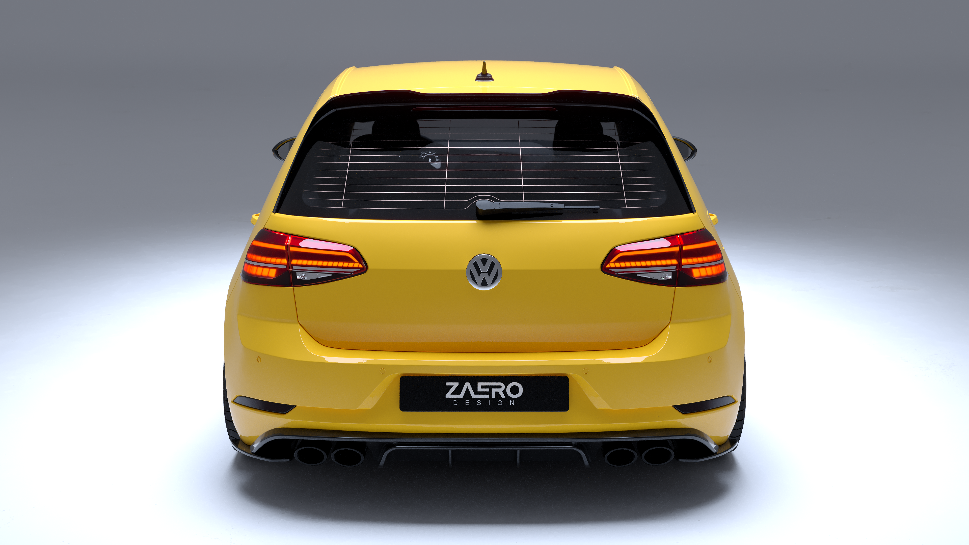 Diffuser VW Golf 7.5 R - Zaero Design
