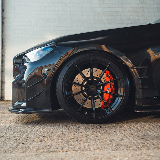 Side fender canards carbon fibre (Voor) BMW G87 M2