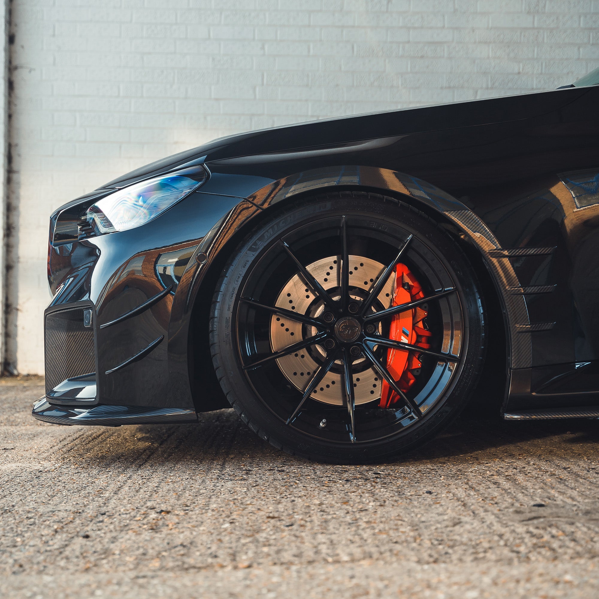 Side fender canards carbon fibre (Voor) BMW G87 M2