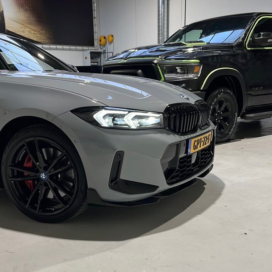 Front splitter hoogglans zwart BMW 3-serie G20/21 LCI M-Performance style